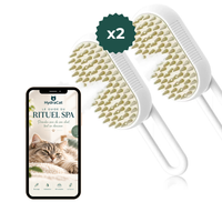 Deux brosses anti-poils 2-en-1