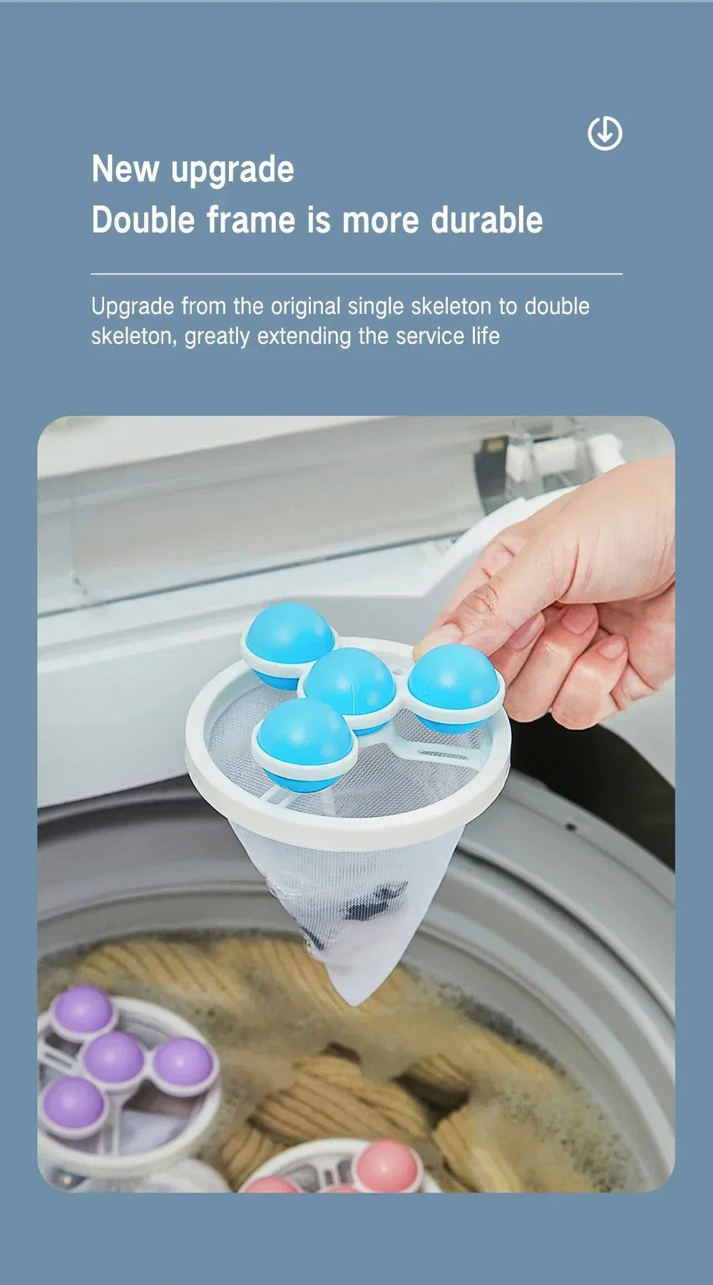 Balles de Lavage Anti-Poils